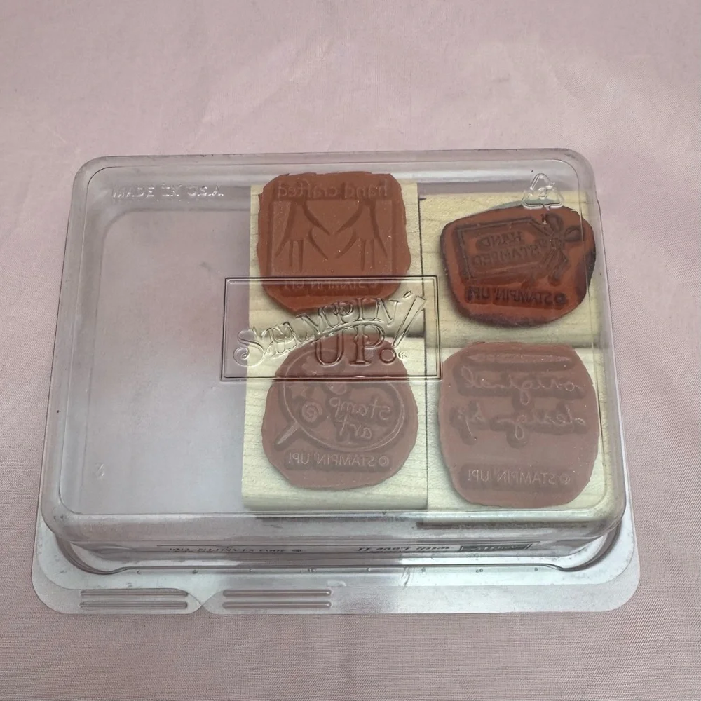 ✨ Stampin’ Up! Rubber Stamp Lot Mixed Designs Retired Wood Mounted ✨